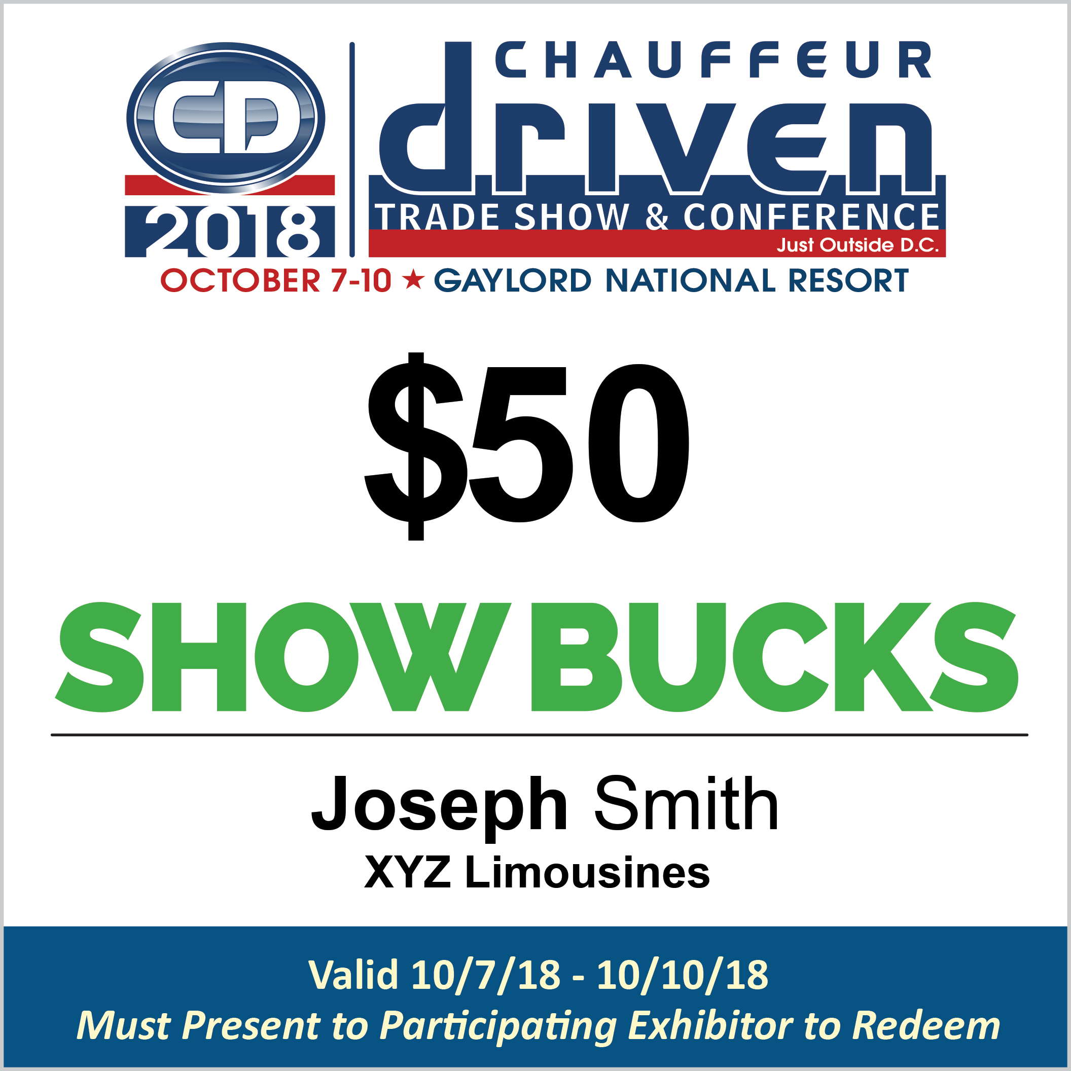Show Bucks Redeem at the CD Show Orlando